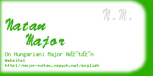 natan major business card